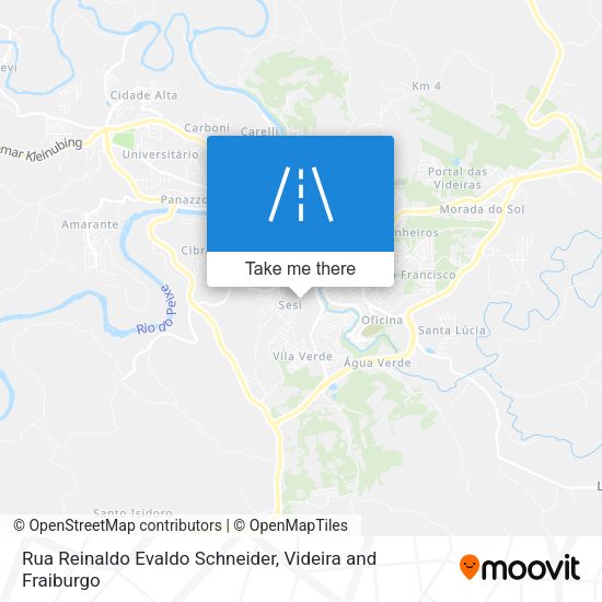 Rua Reinaldo Evaldo Schneider map