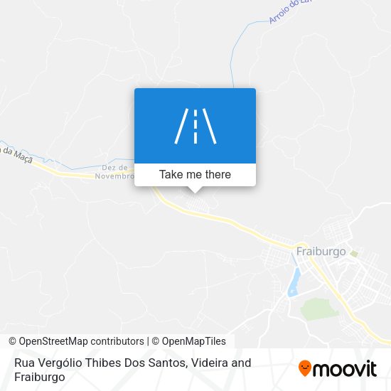 Rua Vergólio Thibes Dos Santos map