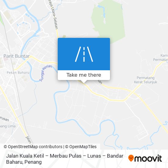 Peta Jalan Kuala Ketil – Merbau Pulas – Lunas – Bandar Baharu