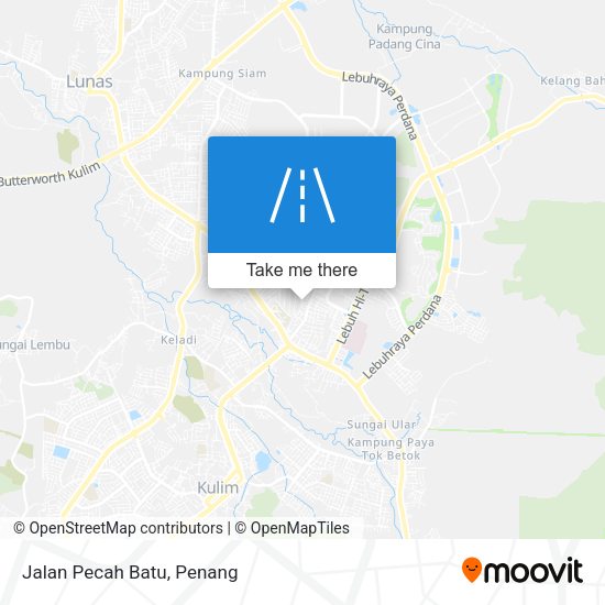 Peta Jalan Pecah Batu