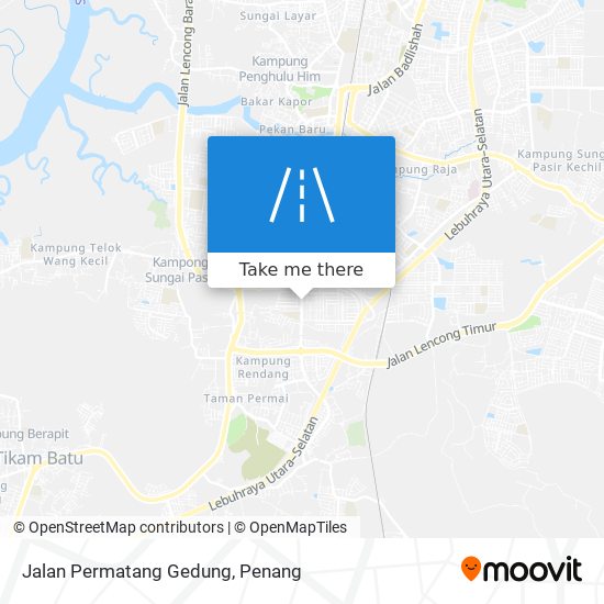 Peta Jalan Permatang Gedung