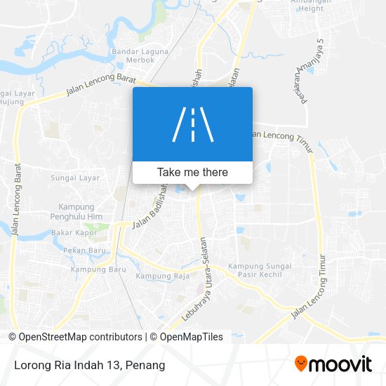 Peta Lorong Ria Indah 13