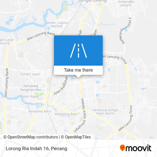Peta Lorong Ria Indah 16