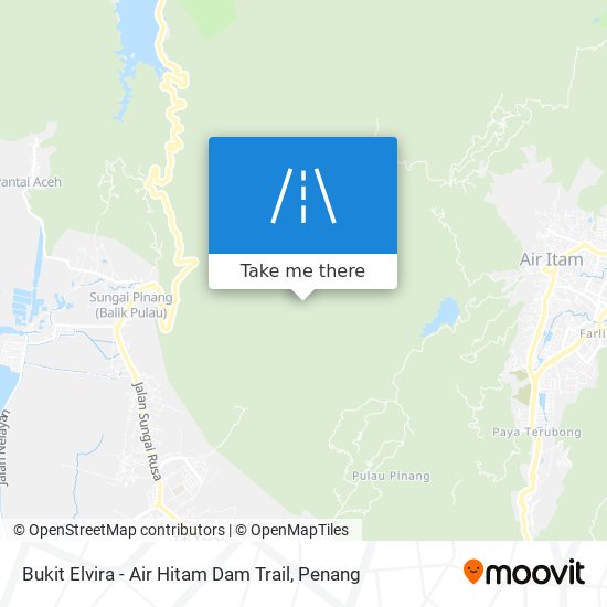 Peta Bukit Elvira - Air Hitam Dam Trail