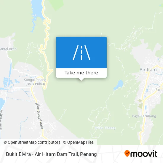 Bukit Elvira - Air Hitam Dam Trail map