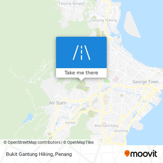 Bukit Gantung Hiking map