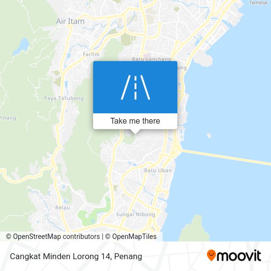 Cangkat Minden Lorong 14 map