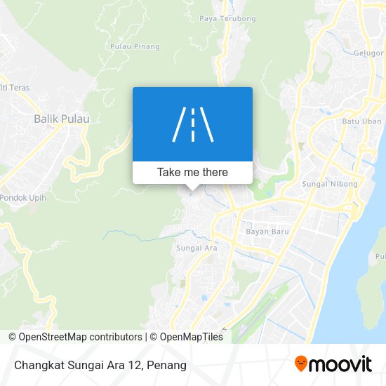 Changkat Sungai Ara 12 map