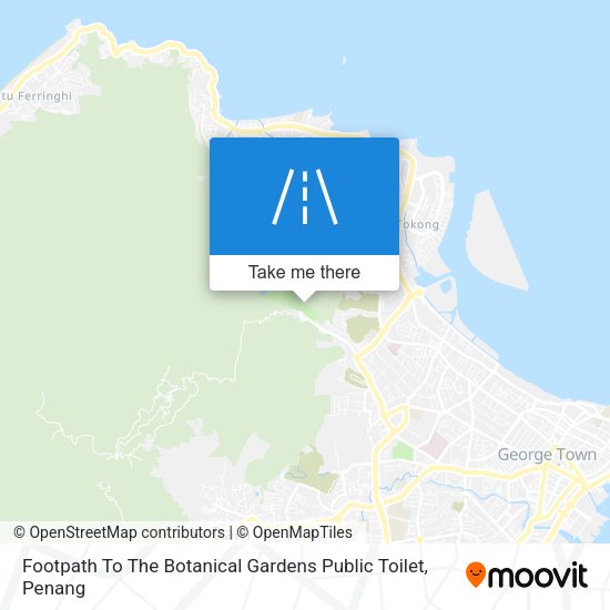 Footpath To The Botanical Gardens Public Toilet map