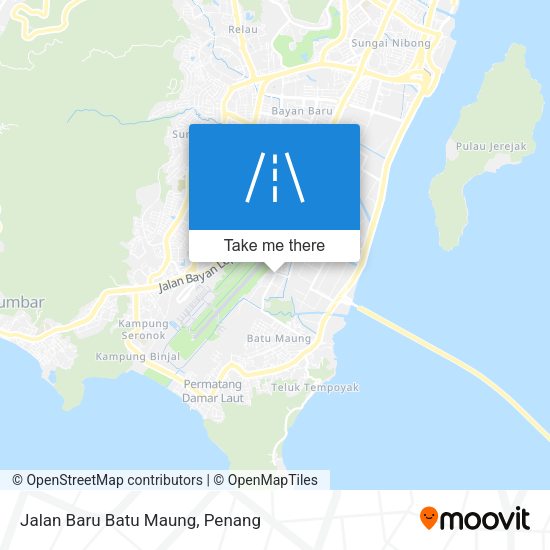 Peta Jalan Baru Batu Maung