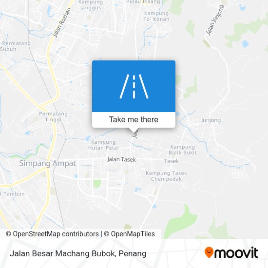 Peta Jalan Besar Machang Bubok