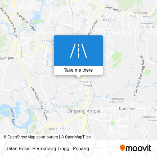 Peta Jalan Besar Permatang Tinggi