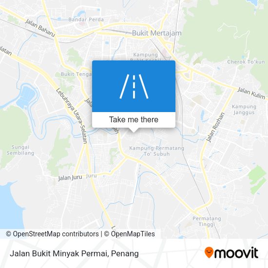 Peta Jalan Bukit Minyak Permai