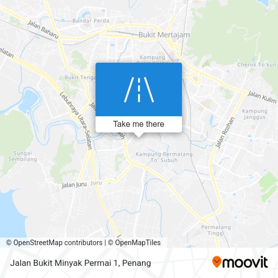 Peta Jalan Bukit Minyak Permai 1