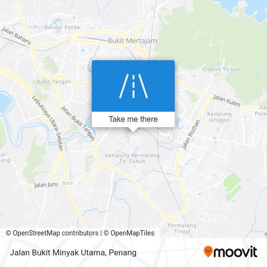 Peta Jalan Bukit Minyak Utama