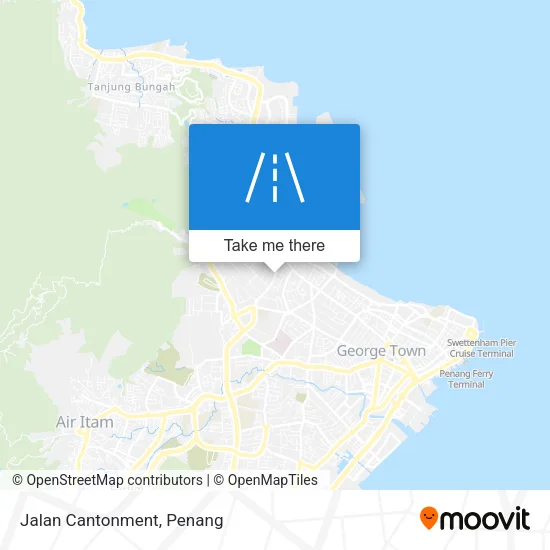 Jalan Cantonment map