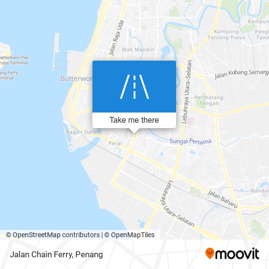 Peta Jalan Chain Ferry