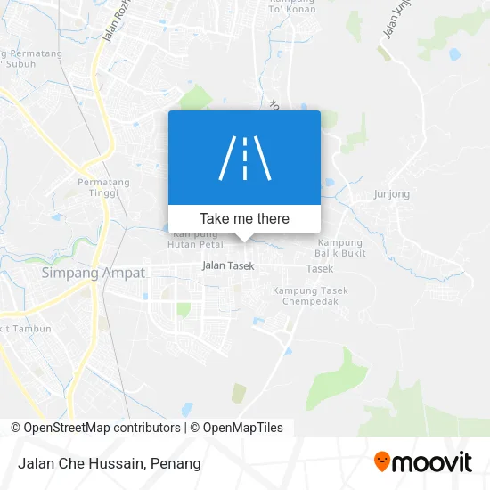 Jalan Che Hussain map