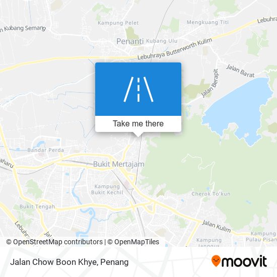 Peta Jalan Chow Boon Khye