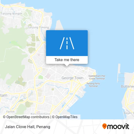 Jalan Clove Hall map