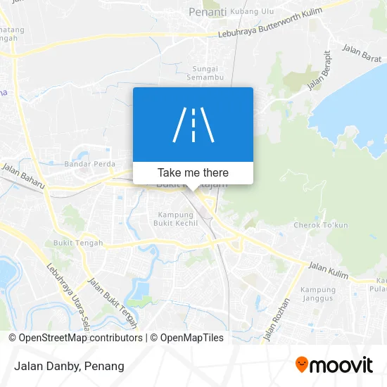 Jalan Danby map
