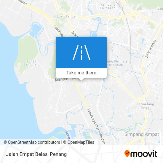Jalan Empat Belas map