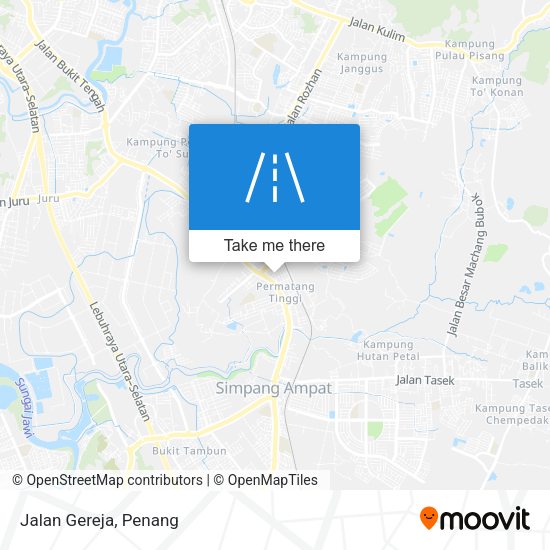 Jalan Gereja map