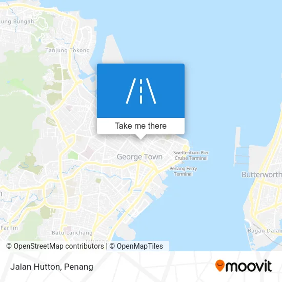 Jalan Hutton map