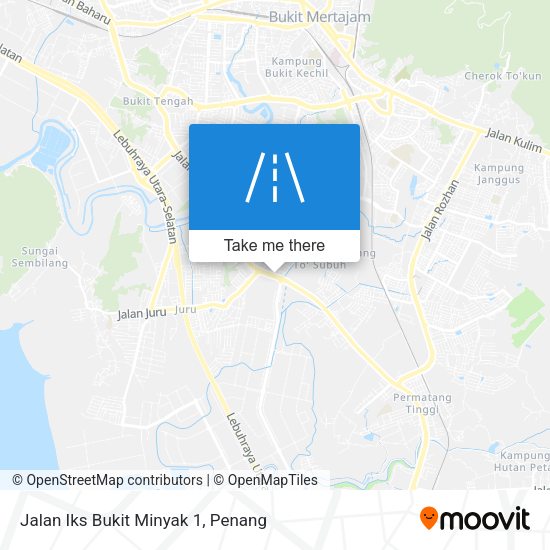 Peta Jalan Iks Bukit Minyak 1