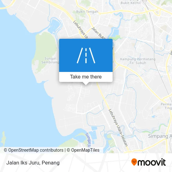 Jalan Iks Juru map
