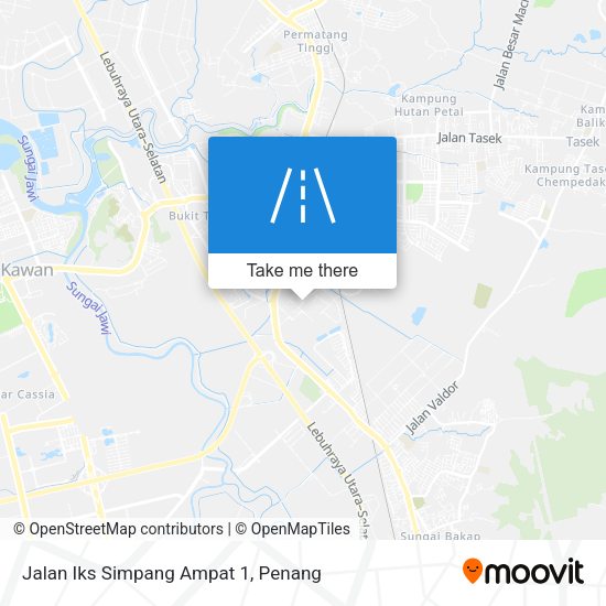 Peta Jalan Iks Simpang Ampat 1