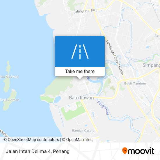 Jalan Intan Delima 4 map