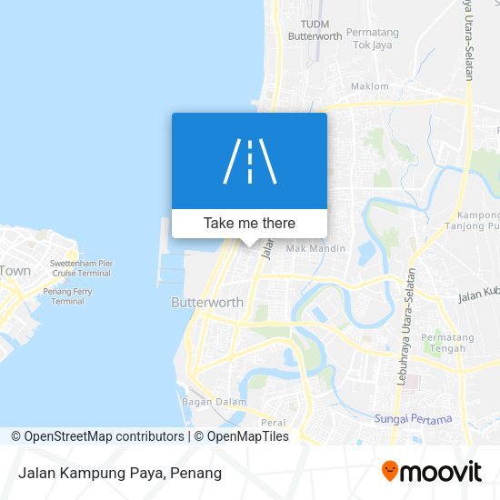 Peta Jalan Kampung Paya