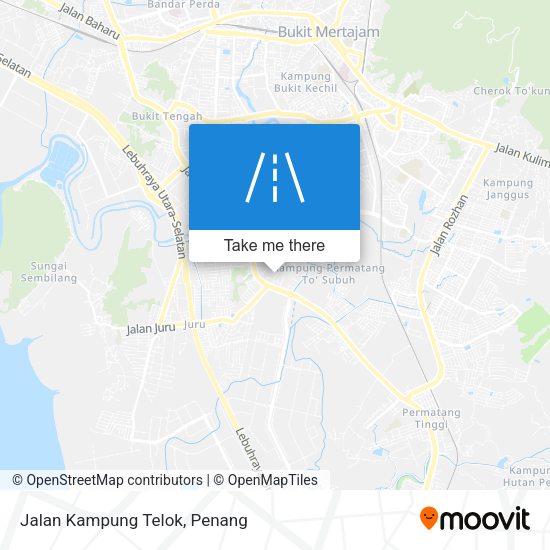 Peta Jalan Kampung Telok