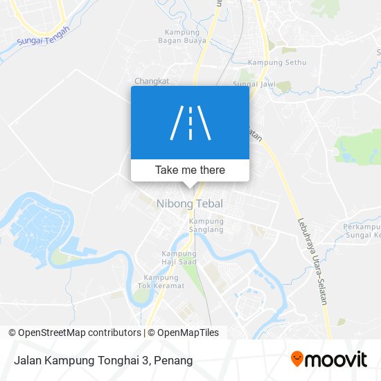 Peta Jalan Kampung Tonghai 3