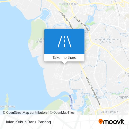 Peta Jalan Kebun Baru