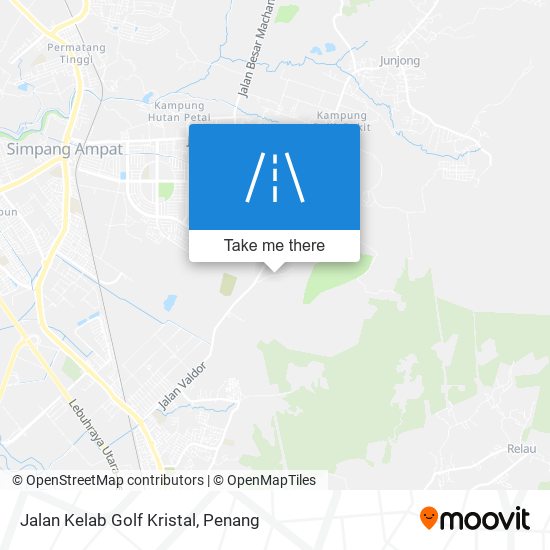 Peta Jalan Kelab Golf Kristal