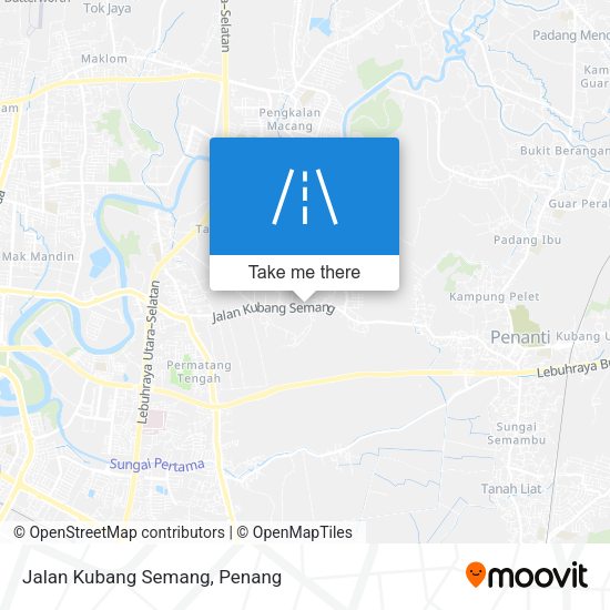 Peta Jalan Kubang Semang