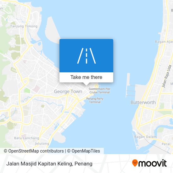 Jalan Masjid Kapitan Keling map