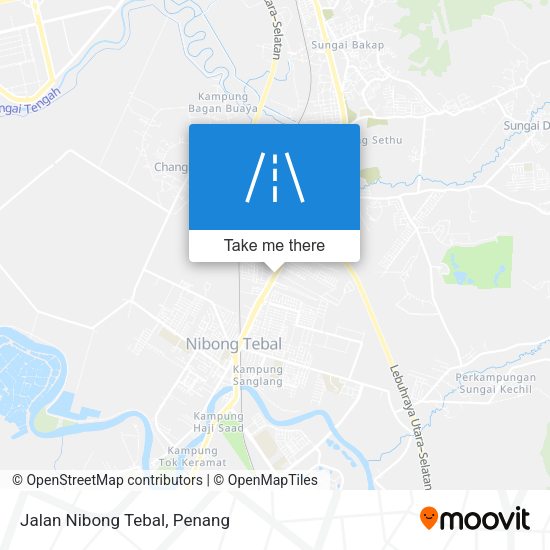 Peta Jalan Nibong Tebal