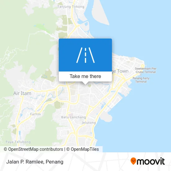 Jalan P. Ramlee map