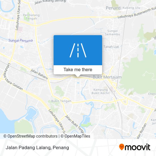 Peta Jalan Padang Lalang