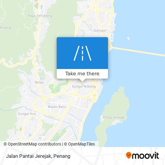 Peta Jalan Pantai Jerejak