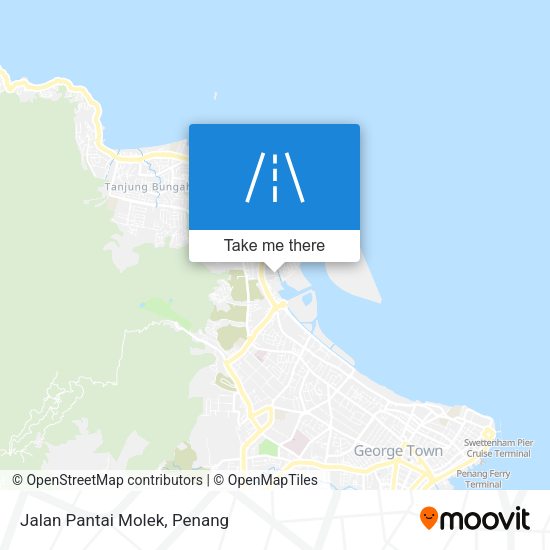 Peta Jalan Pantai Molek