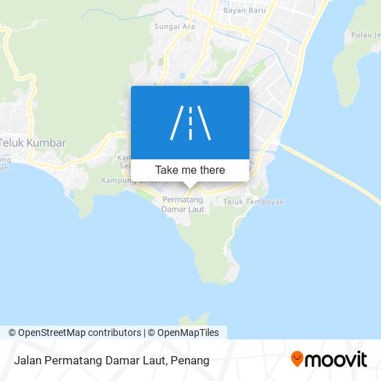 Peta Jalan Permatang Damar Laut