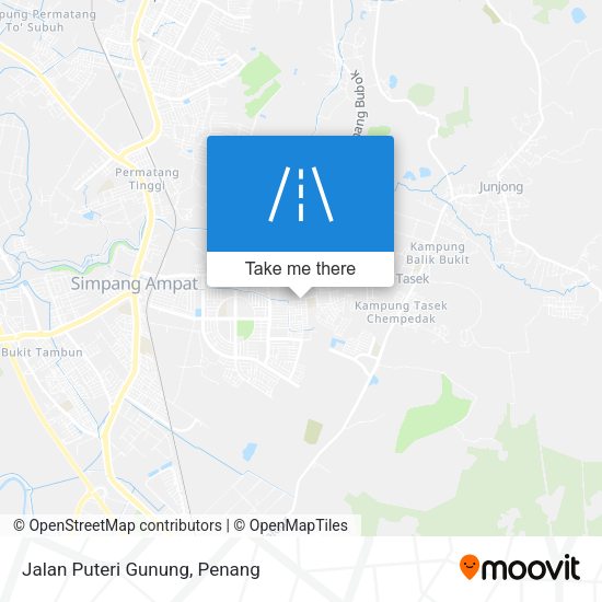 Peta Jalan Puteri Gunung