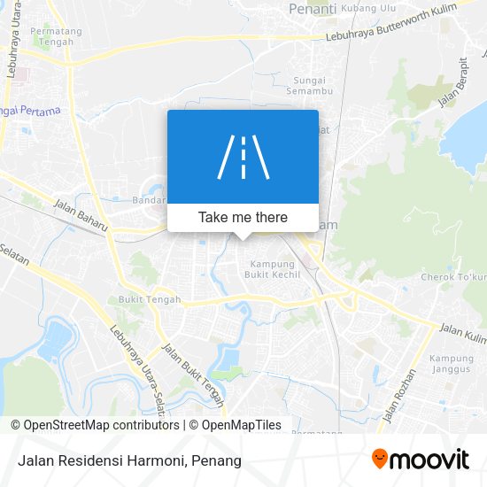 Jalan Residensi Harmoni map