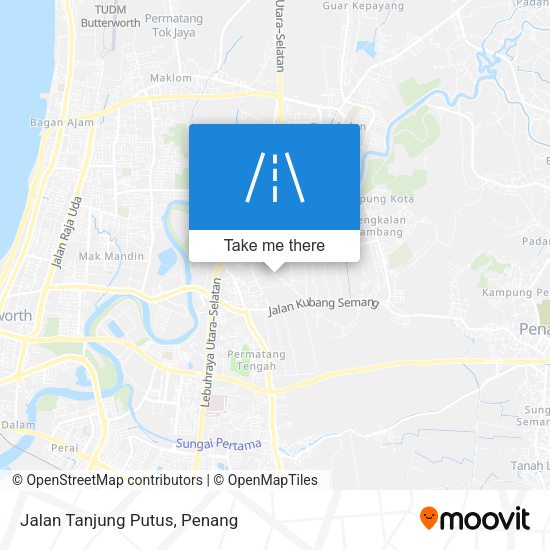 Jalan Tanjung Putus map