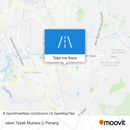 Jalan Tasek Mutiara 2 map