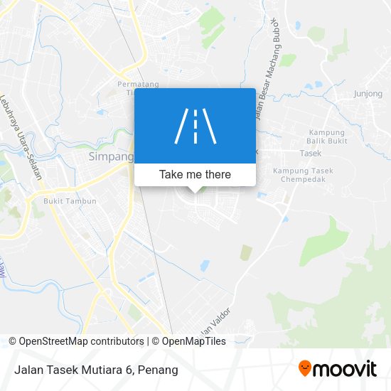 Jalan Tasek Mutiara 6 map